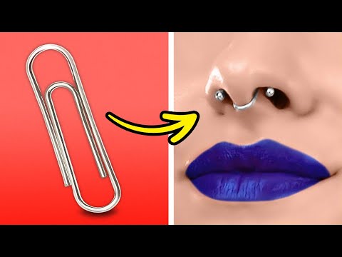 how to make fake nose rings